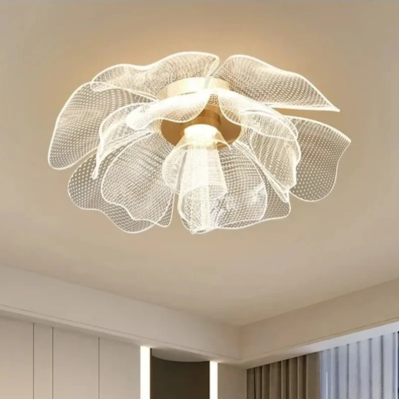 Interior Design Remote - Simple Luxurious LED Ceiling Light Flower