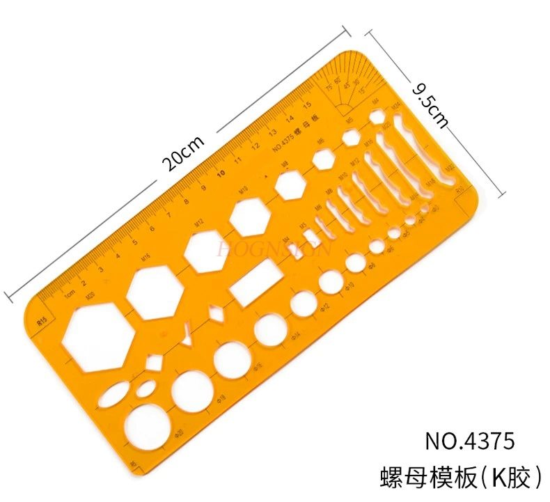 1pcs Drawing Template Nut Temp - Engineering And Interior Design recensione e prezzo