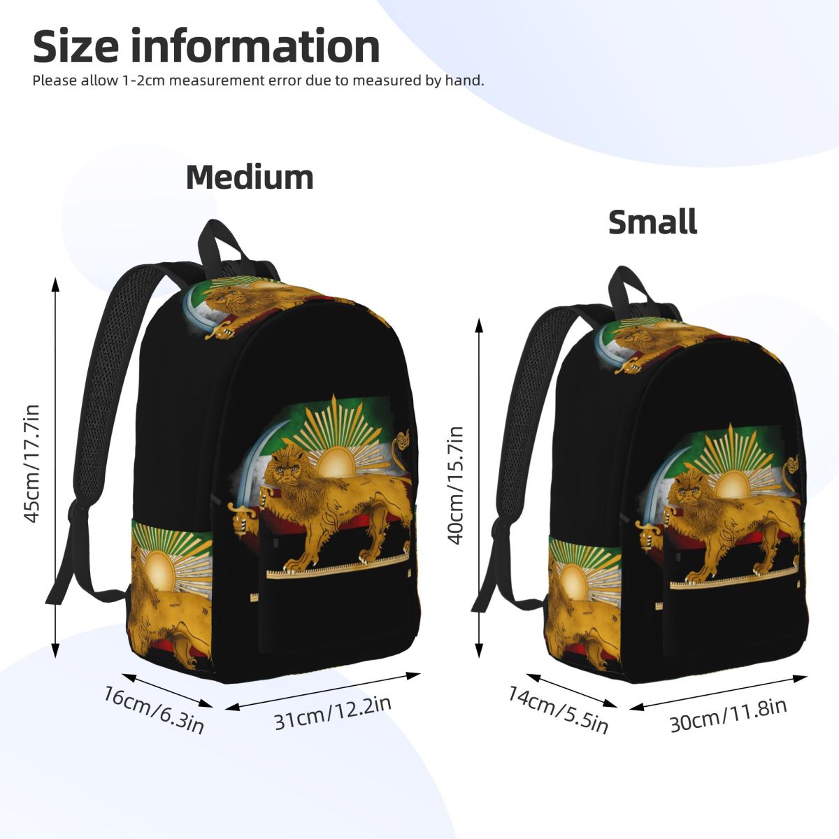 Persian Lion And Sun Backpack  - Interior Design University recensione e prezzo