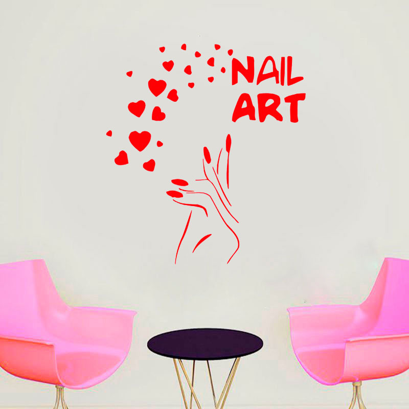 Nails Art Window Decals Love B - Interior Design Nail Salon recensione e prezzo