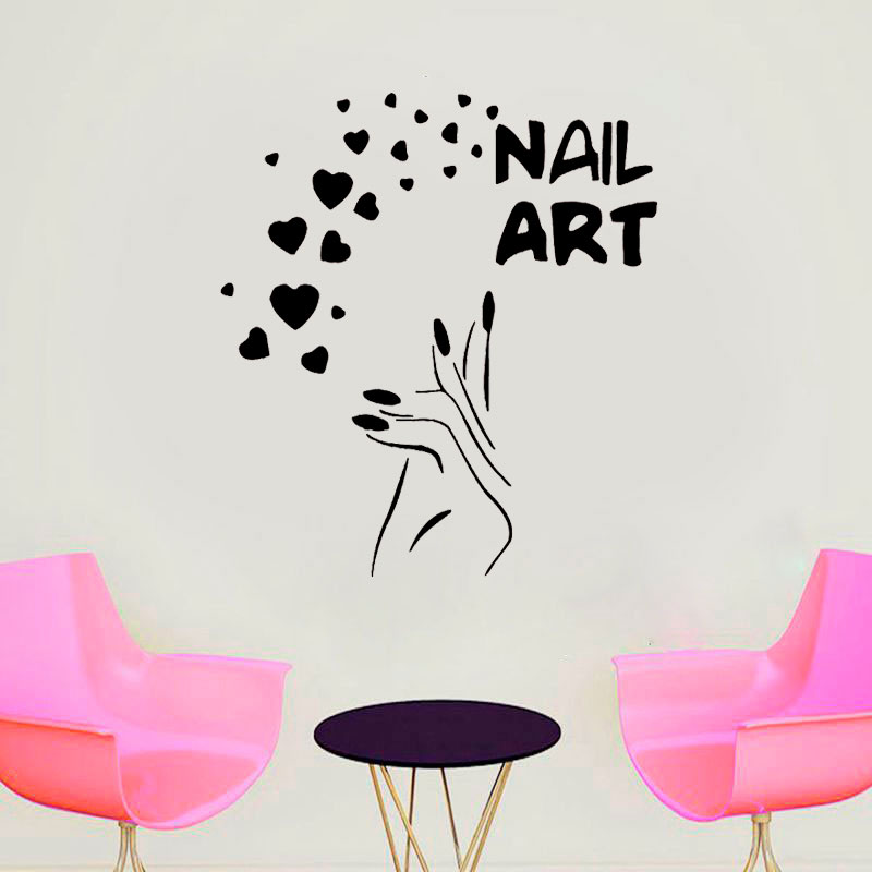 Nails Art Window Decals Love B - Interior Design Nail Salon recensione e prezzo