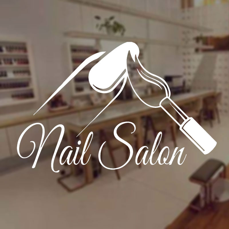 Nail Salon Shop Wall Decal Man - Interior Design Nail Salon recensione e prezzo