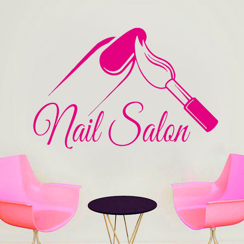 Nail Salon Shop Wall Decal Man - Interior Design Nail Salon recensione e prezzo