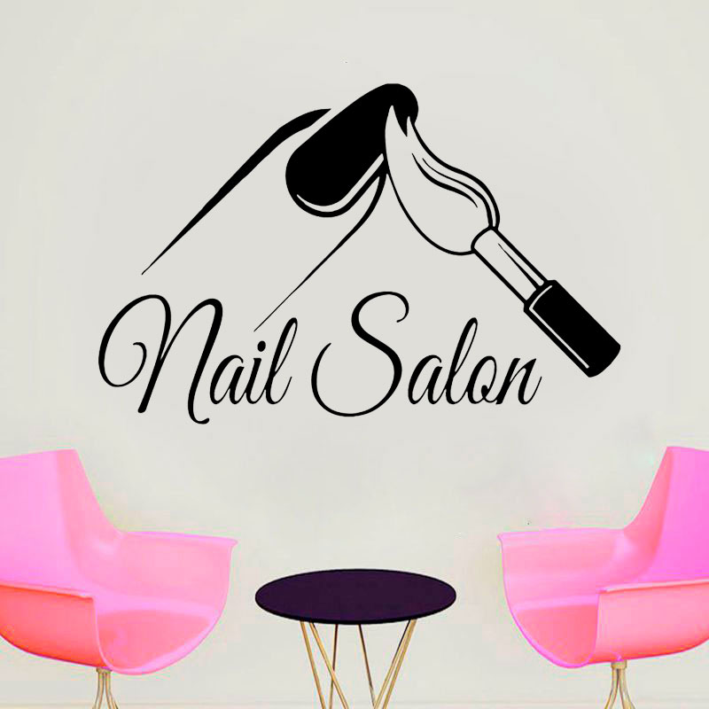 Nail Salon Shop Wall Decal Man - Interior Design Nail Salon recensione e prezzo