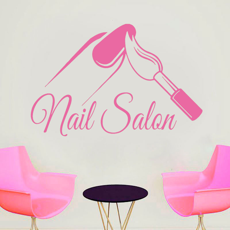 Nail Salon Shop Wall Decal Man - Interior Design Nail Salon recensione e prezzo