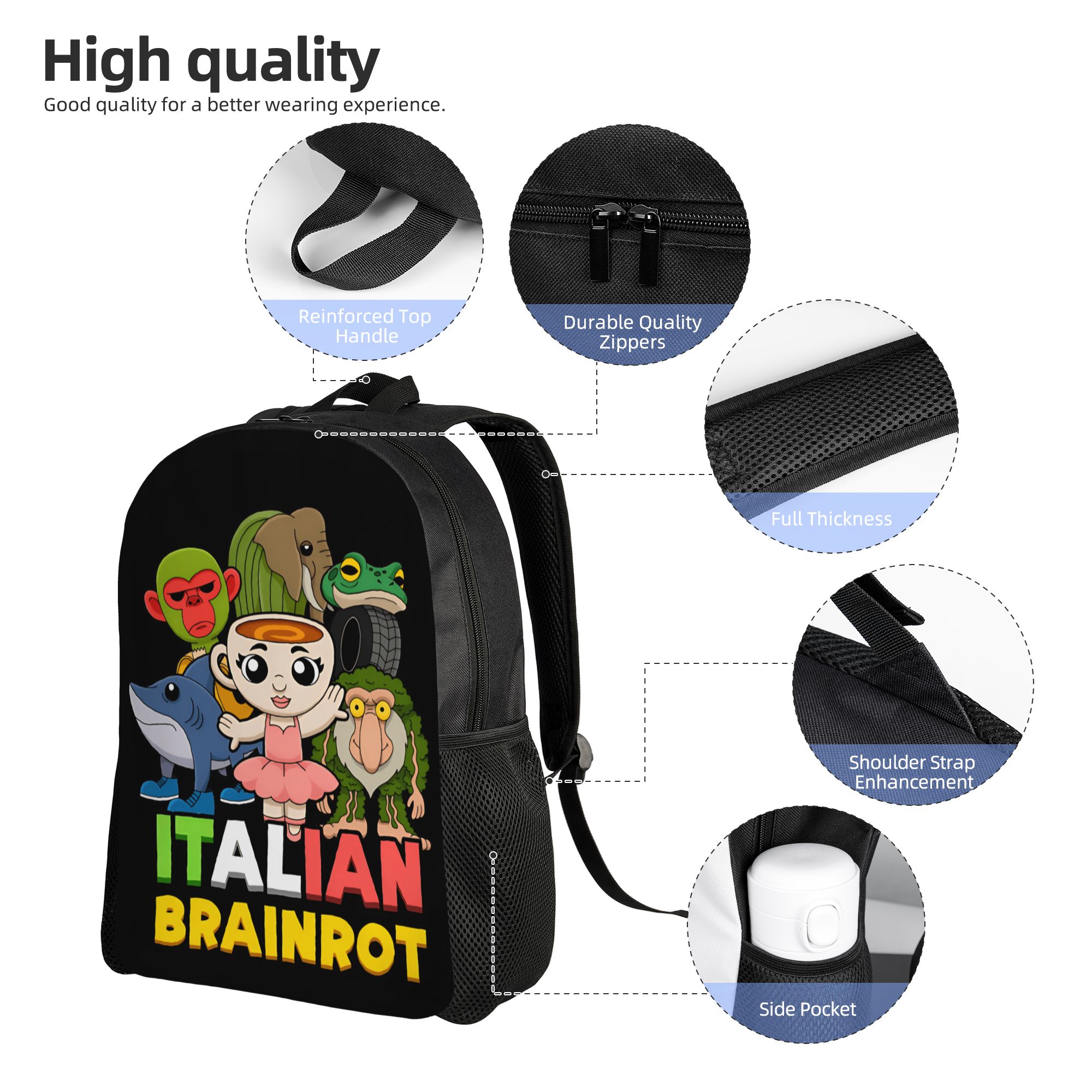 Italian Brainrot Backpack  Lei - Interior Design University recensione e prezzo