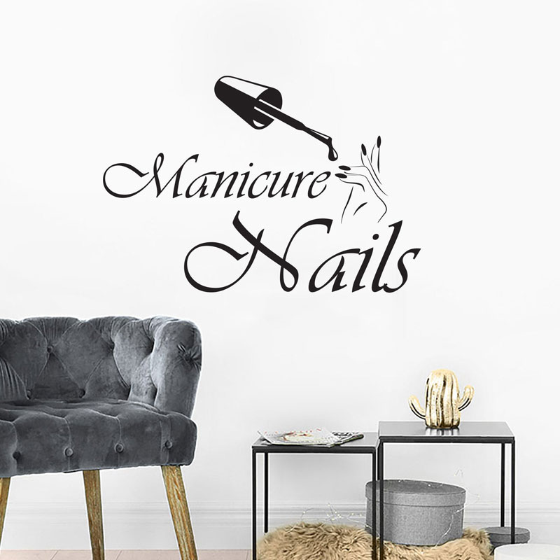 Wall Decal Manicure Vinyl Wind - Interior Design Nail Salon recensione e prezzo