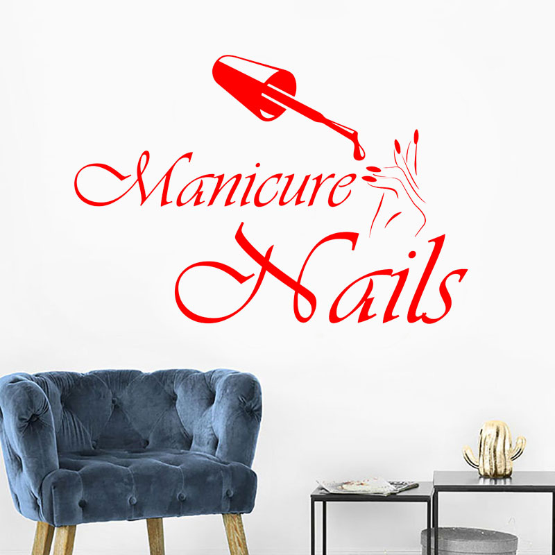 Wall Decal Manicure Vinyl Wind - Interior Design Nail Salon recensione e prezzo