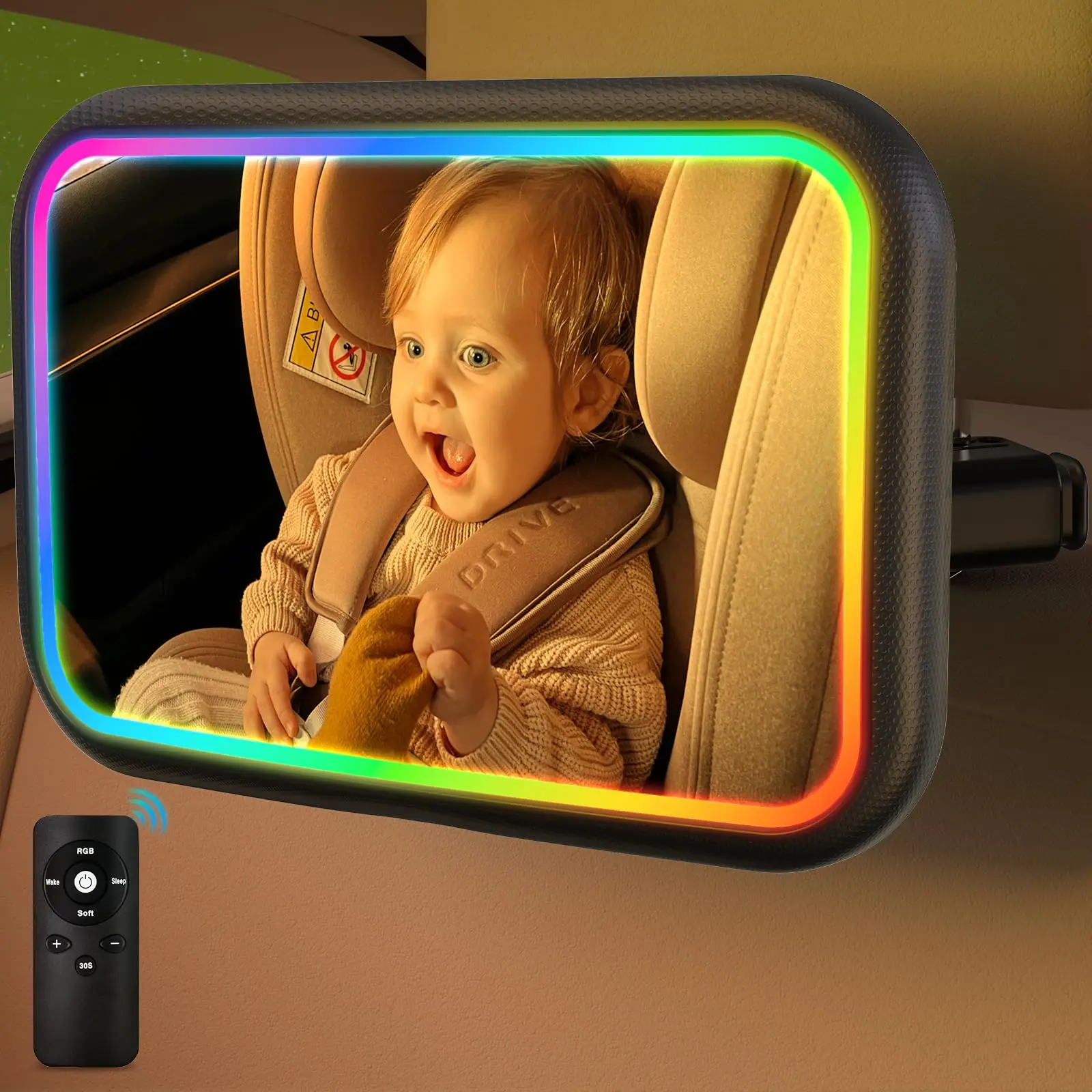 Baby Car Mirror with Light, 7  - Interior Design Remote recensione e prezzo
