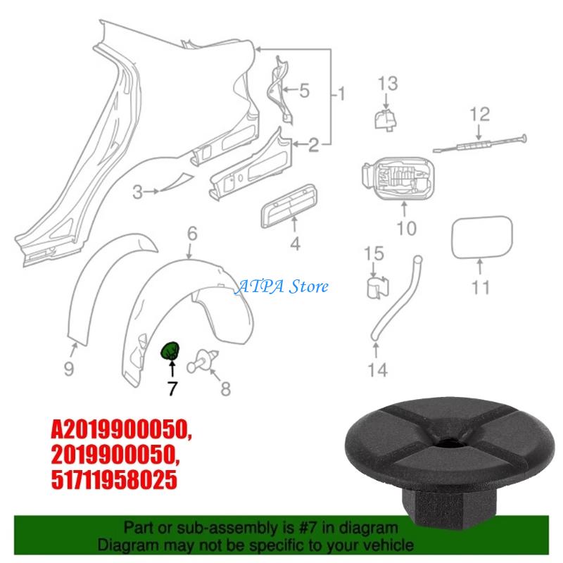 U13C Interior Trim Clips For W - Interior Design Type recensione e prezzo