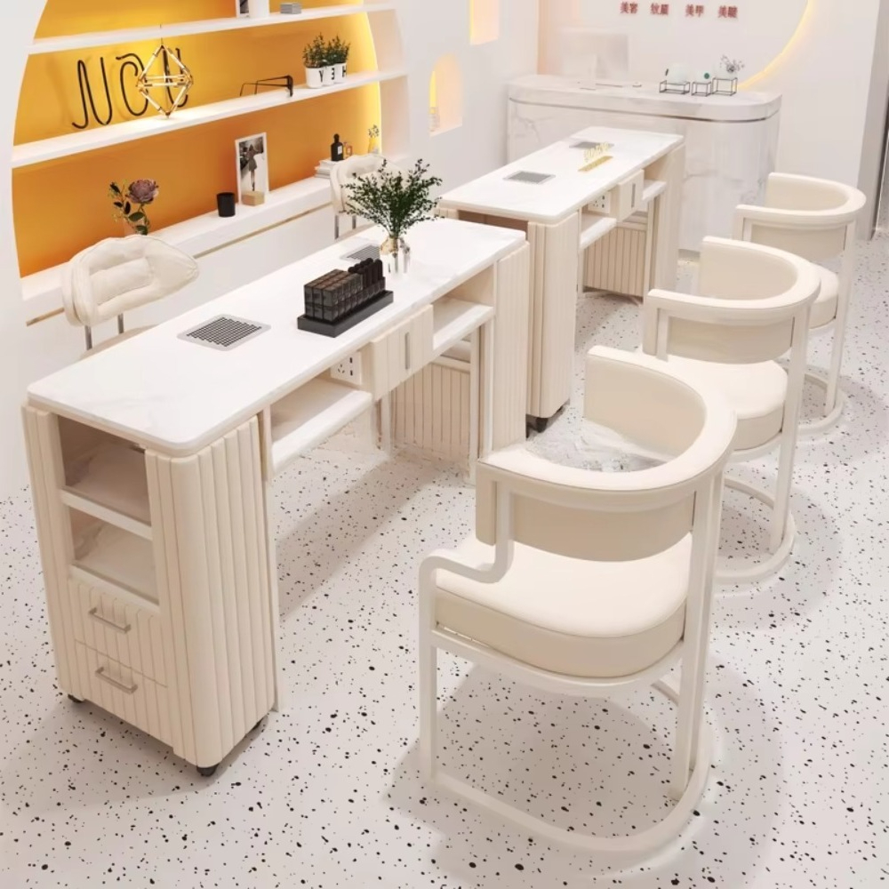 Luxury Modern Black Nail Furni - Interior Design Nail Salon recensione e prezzo