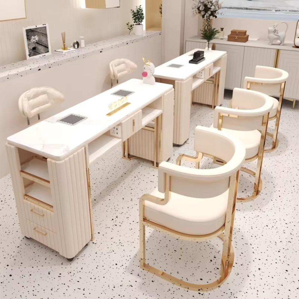 Luxury Modern Black Nail Furni - Interior Design Nail Salon recensione e prezzo
