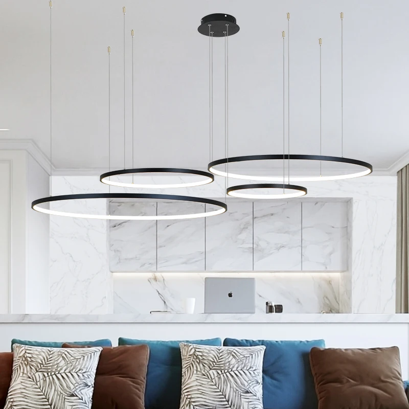 Modern Circle Rings LED Chande - Engineering And Interior Design recensione e prezzo