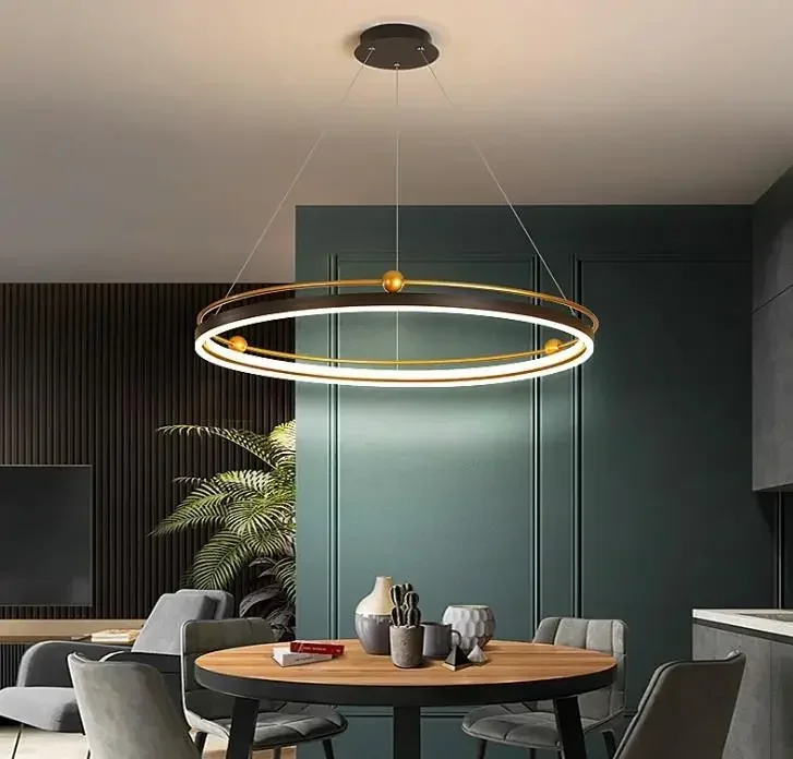 Modern led chandelier circle l - Engineering And Interior Design recensione e prezzo