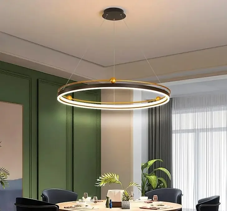 Modern led chandelier circle l - Engineering And Interior Design recensione e prezzo