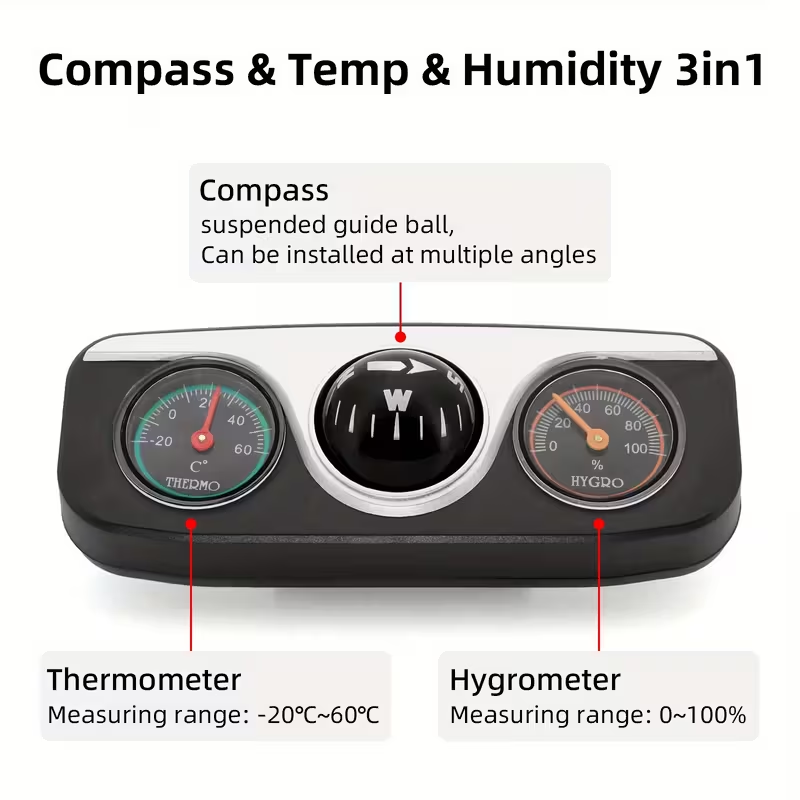 TRALOW 3-in-1 Compass,Thermome - Interior Design Type recensione e prezzo