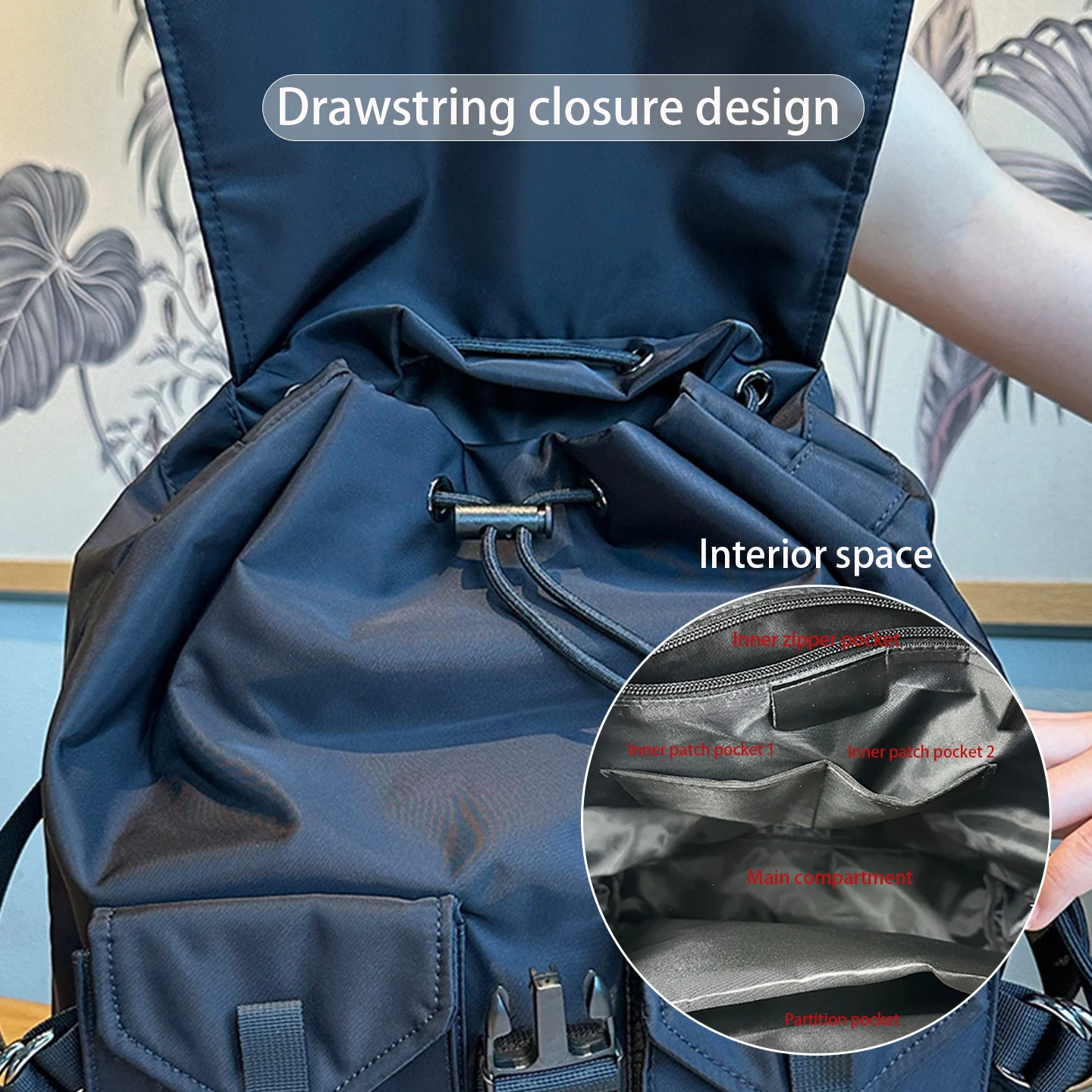 Large Capacity Solid Color Bac - Interior Design University recensione e prezzo